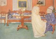 Carl Larsson The Bridesmaid painting